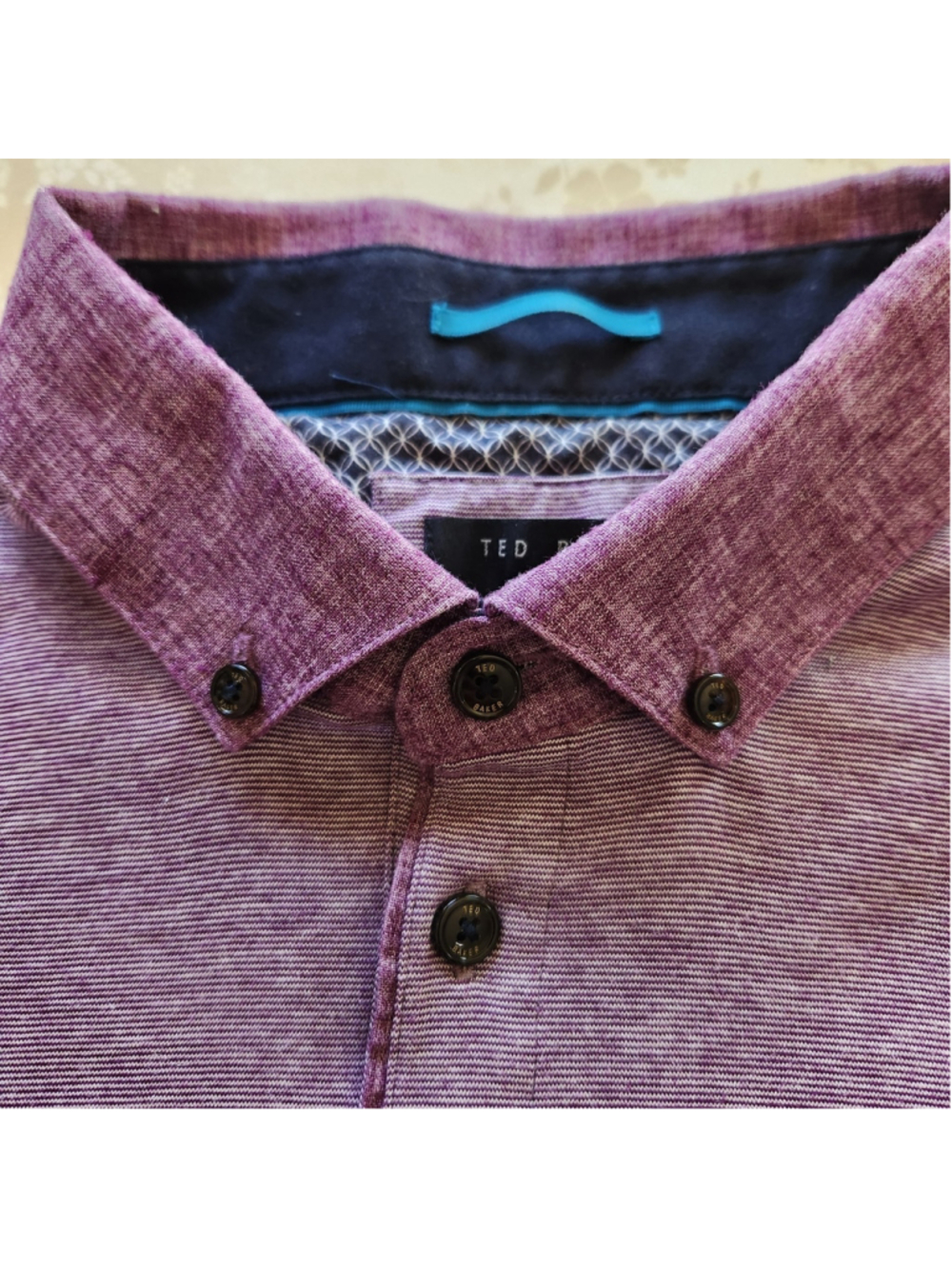Ted Baker London Mens Polo Shirt Size 4 (L) Short Sleeves Pocket Logo